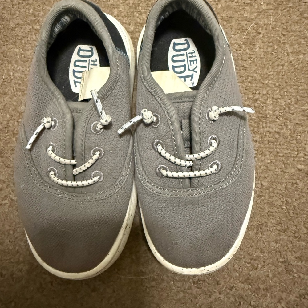 Hey Dude Kids Gray Casual Shoes